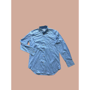 David Donahue front button Long sleeve Shirt Men size M -New with‎ defect!